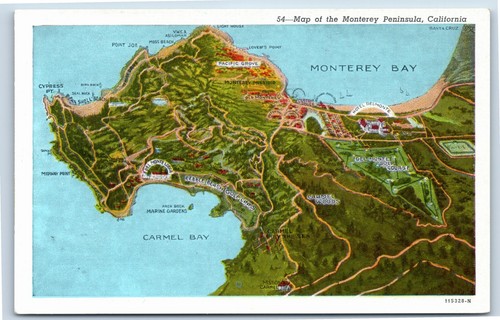 Mappa veduta della penisola - , di