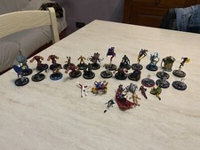 Lotto miniature Marvel Universe DC Comics Heroclix Wizard miste da collezione