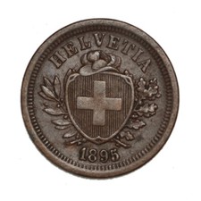 SVIZZERA 1 Rappen 1895 B