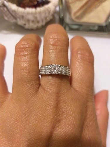 Anello solitario 5ct cubic - solitario,