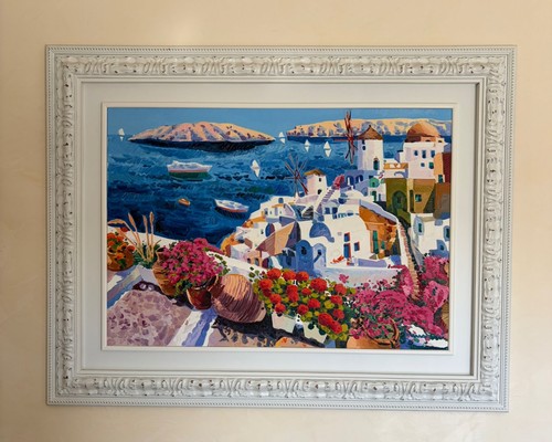 Quadro olio tela athos - quadro,