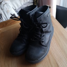 Stivali stringati donna giovani Dr Martens 1460 pelle nera taglia 3 molta vita