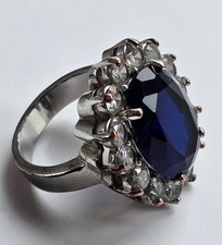 Anello grosso cocktail finto