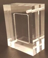 teca 8x6,5x3,5 cm espositore PLEXIGLASS per lingottino d'oro 50x30x2 mm
