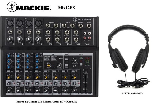 Mackie mix12fx mixer - mackie, canali