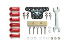 Tamiya 95180 Mini 4wd Mass Damper Set w/Ball Connectors (Block Weight/Carbon ...