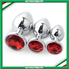 ✅ 3X PLUG ANALE ACCIAIO