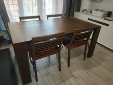 Tavolo brera E 4 Sedie Alf Dafre Rovere Tabacco 160x90(260) Allungabile moderno