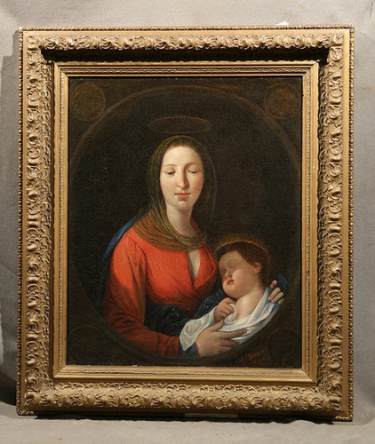 Antico dipinto religioso xix - dipinto,