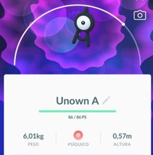 Pokemon Unown - Icognito - Zarbi -All Letters and symbols !/?- POKEMON GO