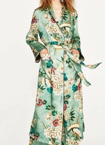 Kimono orientale zara verde - kimono,