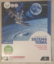 Sistema terra linea blu per - terra., blu.