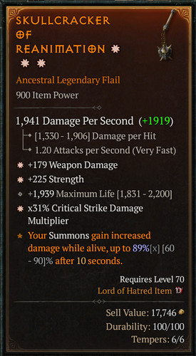 Diablo arma flail 3ga - 🔥,