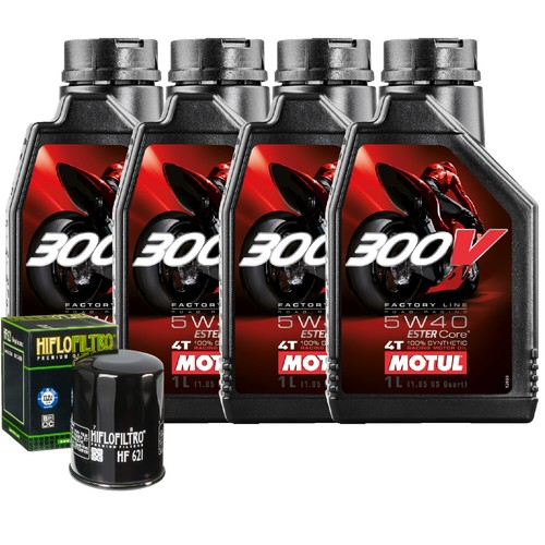 Kit tagliando olio motul 300v - kit,