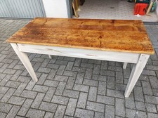 Tavolo da osteria metà '800 restaurato in stile shabby