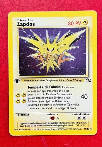 Lotto carte pokemon zapdos - lotto,