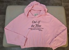 Felpa corta bimba garzata con cappuccio taglia 11/12 anni