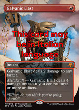 MTG GALVANIC BLAST 90 EXC - SCARICA GALVANICA - SPG IT - MAGIC