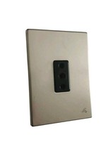 BTicino Magic Set Presa 5115C 15A 220V + Supporto 503 + Placca Alluminio Raro