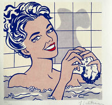 Roy Lichtenstein Litografia COA originale firmata numerata a mano crayon rara