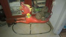 VECCHIO CAVALLINO A DONDOLO VINTAGE ANNI 60 GIOCHI BIMBI