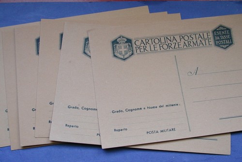 Cartolina postale italiana per - postale,