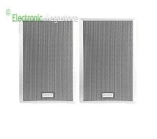 MONACOR SMB-130/WS COPPIA DI CASSE ACUSTICHE DA PARETE ULTRA PIATTE 40 W BIANCO