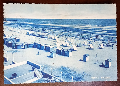 Cartolina cervia spiaggia - cartolina,