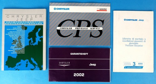 Chrysler jeep 2002 - 2002, manuali