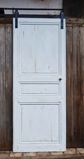 porta antica scorrevole   laccata  shabby chic  decapè     legno