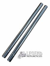 Suzuki GS750 B,C,N coppia tubi forcella anteriore / supporti cromati rigidi P5-07