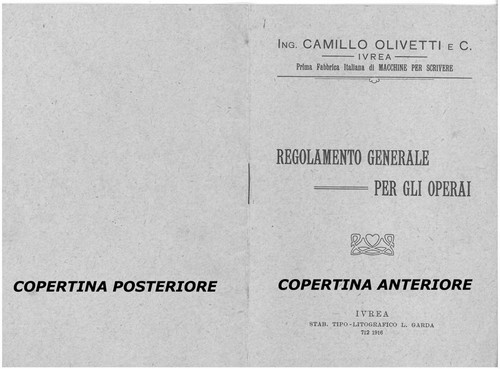 Riproduzione libro olivetti - riproduzione,