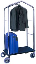 Carrello porta valigie cromato - porta,