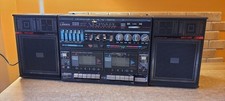 LANICO L-818E BOOMBOX RADIO STEREO DOUBLE CASSETTE VINTAGE 