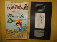 CRISTINA  D'AVENA CASSETTA VHS  1989 PINOCCHIO LE MILLE E UNA FIABA