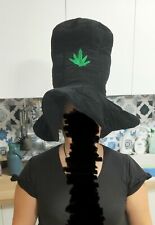 Cappello a Cilindro di Velluto Foglia Canapa