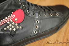 Sneakers alte Gucci nere pelle