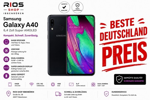 Samsung galaxy a40 nero - a40, 64