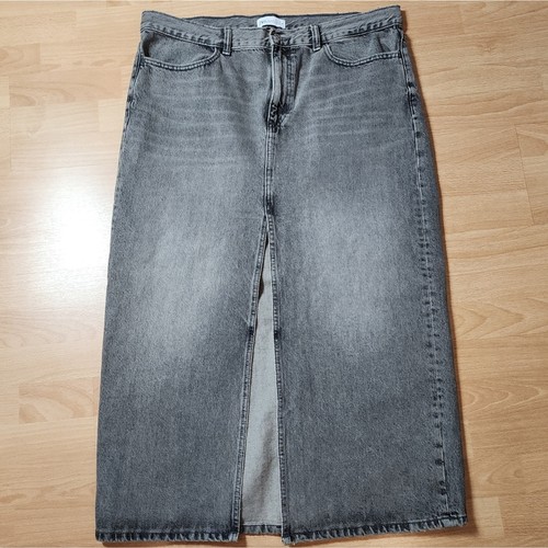 Maxi gonna zara grigia denim - zara,