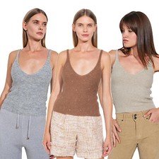 Top donna in maglia con