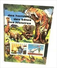 Album figurine Menier STORIA UOMINI ANIMALI 1959 COMPLETO card hommes histoires