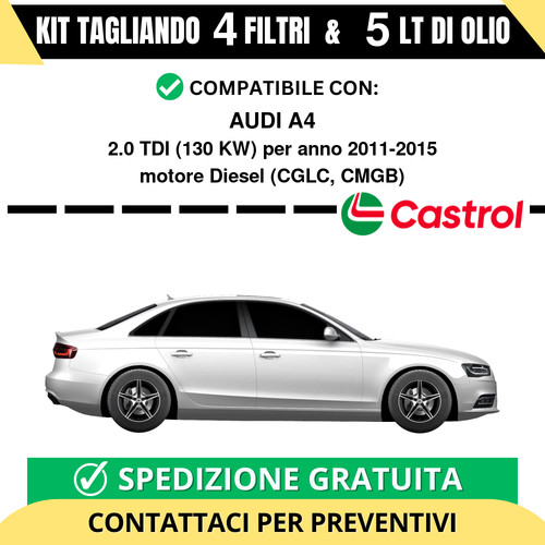 Tagliando per audi 0 tdi - audi,