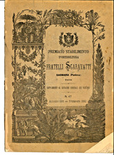 FRATELLI SGARAVATTI STABILIMENTO ORTICULTURA SAONARA-PADOVA ANTICO CATALOGO 1892