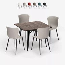 set tavolo quadrato 80x80cm 4