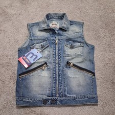 GIUBBINO GILET JEANS  COTONE