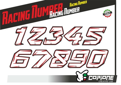 Adesivo numero moto auto cross - moto,
