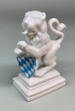 PORZELLAN MANUFAKTUR NYMPHENBURG LEONE PORCELLANA SCUDO NUMERATO GERMANIA RAUCH