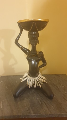 Statua donna nera ceramica - in,