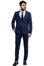 Abito uomo gessato completo - abito,