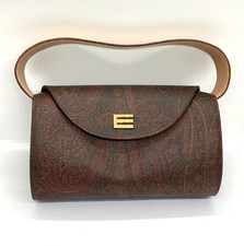 borsa a mano usata ETRO modello paisley nylon pelle donna unisex vanity bag...